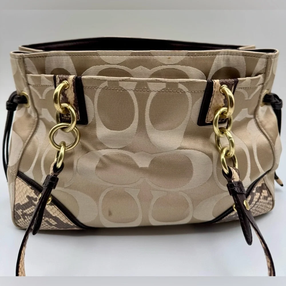 Coach Colette Signature Satchel / Carryall | Very Good Condition
